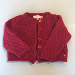Pink Chicken cable knit cardigan sweater